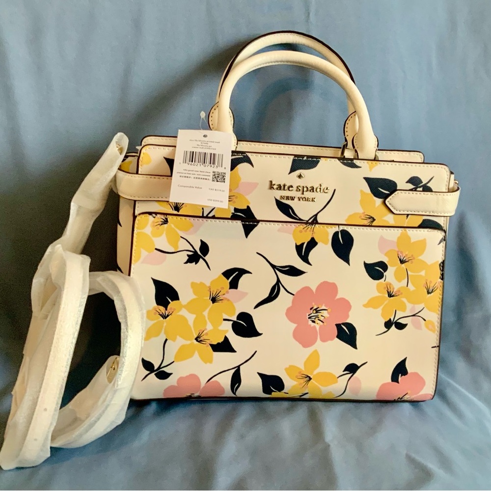 New Kate Spade Lily Blooms Satchel